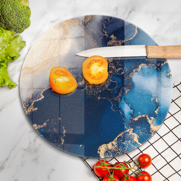 Skärbräda glas unik Elegant bakgrund och guld