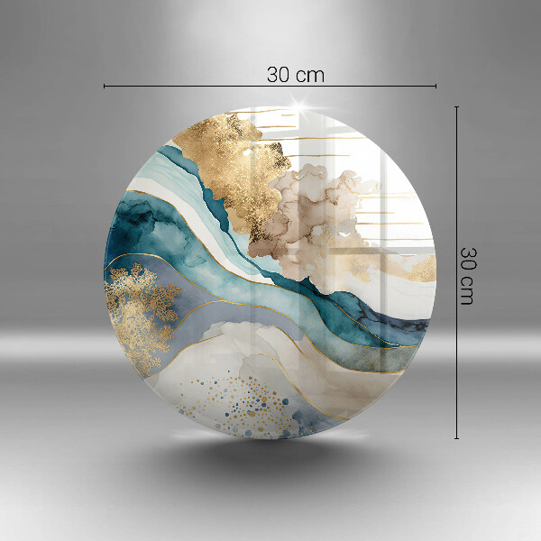 Skärbräda glas unik Färgglad marmor