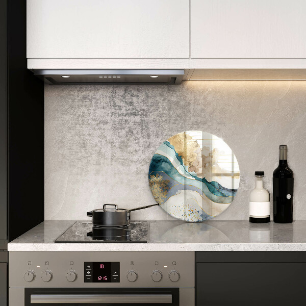 Skärbräda glas unik Färgglad marmor