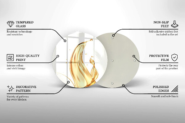 Skärbräda glas unik Olivolja