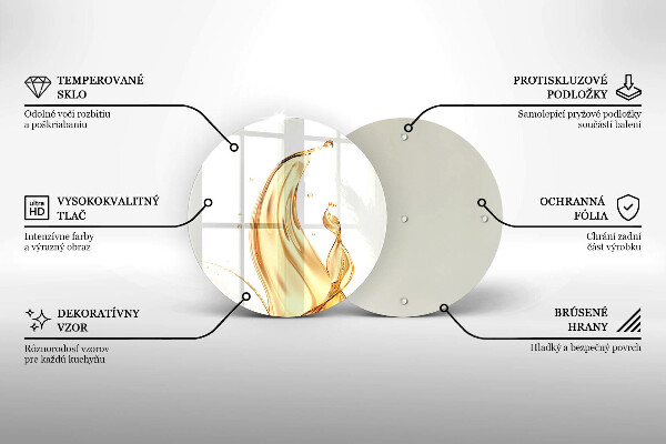 Skärbräda glas unik Olivolja