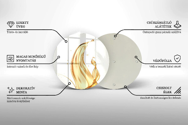Skärbräda glas unik Olivolja