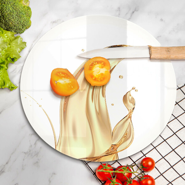 Skärbräda glas unik Olivolja