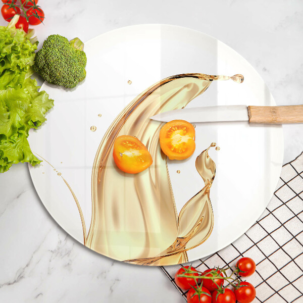 Skärbräda glas unik Olivolja