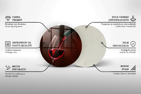 Skärbräda glas unik Ett glas vin