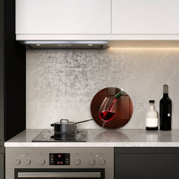 Skärbräda glas unik Ett glas vin