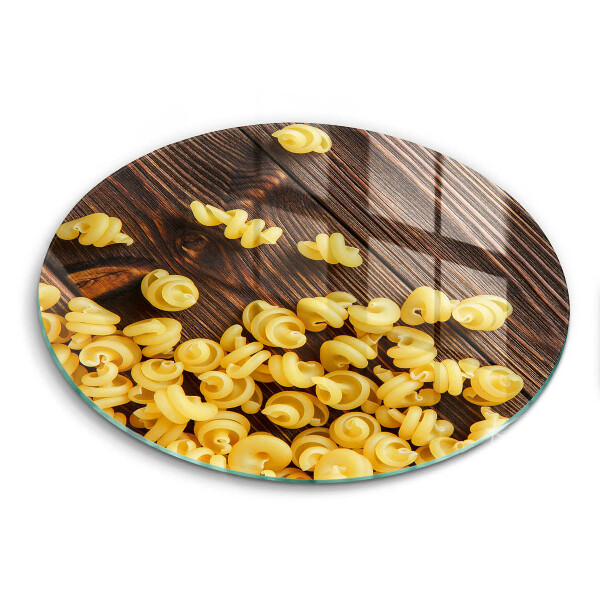 Skärbräda glas unik Pasta på bordet