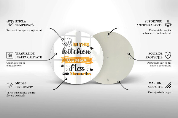 Skärbräda glas unik I det här köket skapade vi oreda och minnen