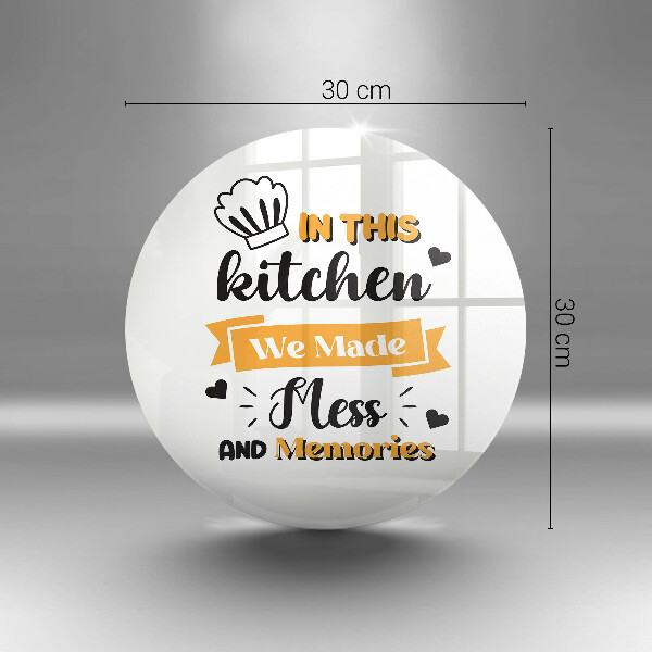 Skärbräda glas unik I det här köket skapade vi oreda och minnen