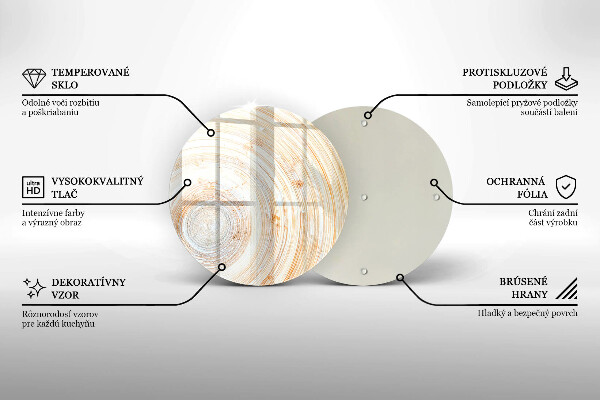 Skärbräda glas unik Trästruktur
