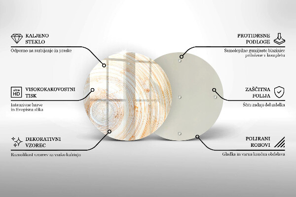 Skärbräda glas unik Trästruktur