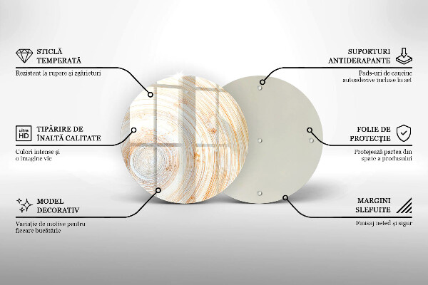 Skärbräda glas unik Trästruktur
