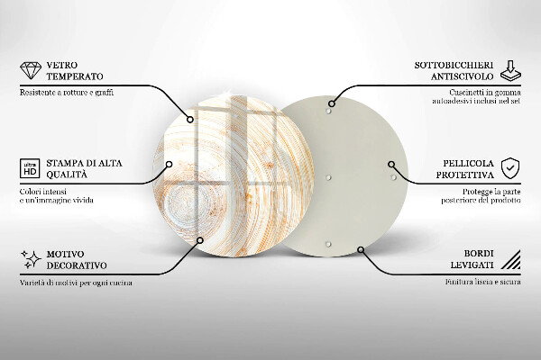Skärbräda glas unik Trästruktur