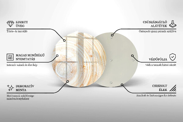 Skärbräda glas unik Trästruktur