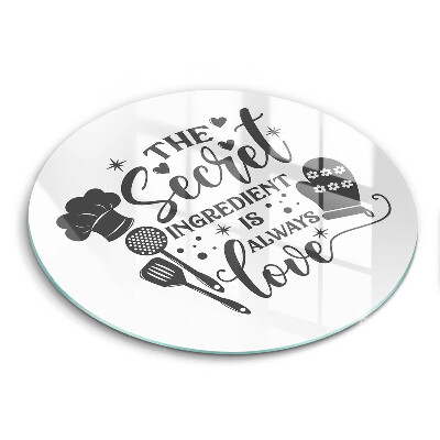 Skärbräda glas unik Inskrift, mening