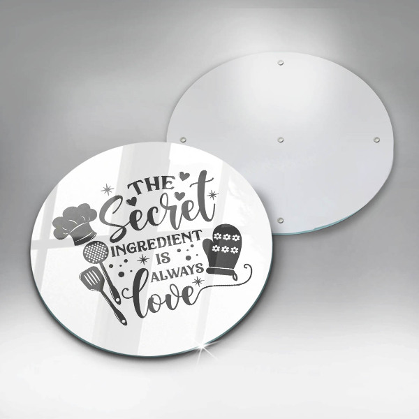 Skärbräda glas unik Inskrift, mening