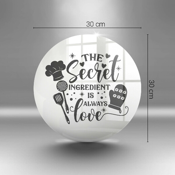 Skärbräda glas unik Inskrift, mening