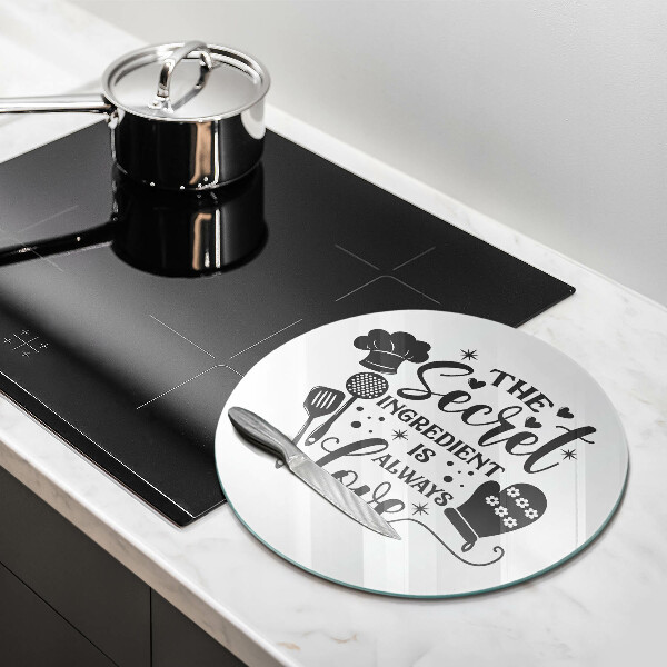 Skärbräda glas unik Inskrift, mening