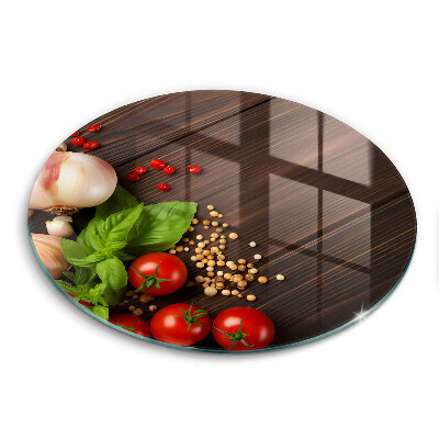 Skärbräda glas unik Grönsaker på bordet