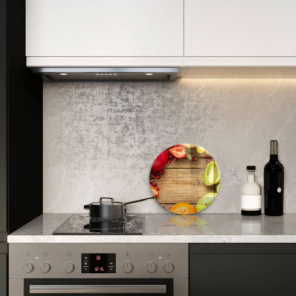 Skärbräda glas unik Färsk frukt