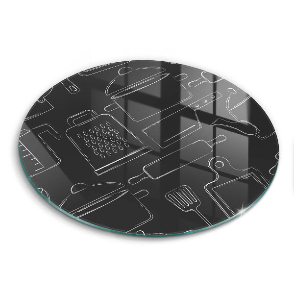 Skärbräda glas unik Tecknade kökstillbehör