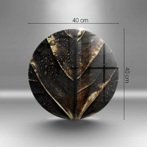 Skärbräda glas unik Bladguld