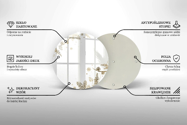 Skärbräda glas unik Vinterdekorationer