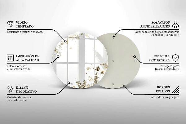 Skärbräda glas unik Vinterdekorationer