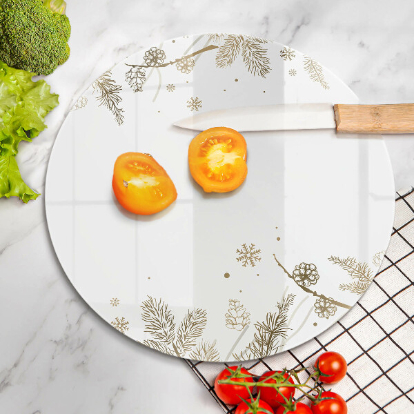 Skärbräda glas unik Vinterdekorationer