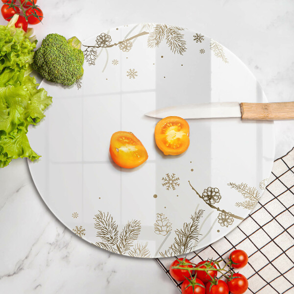 Skärbräda glas unik Vinterdekorationer