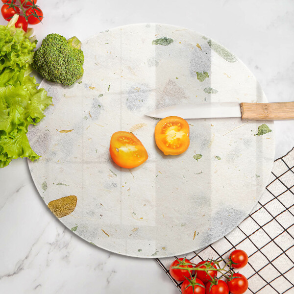 Skärbräda glas unik Fallande löv