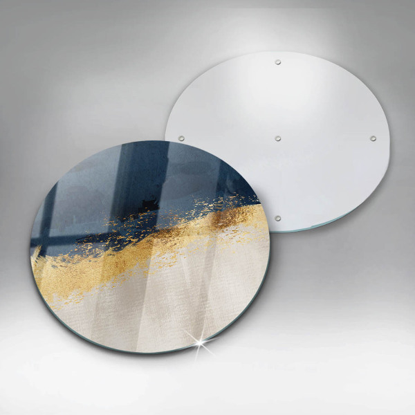 Skärbräda glas unik Guld abstraktion