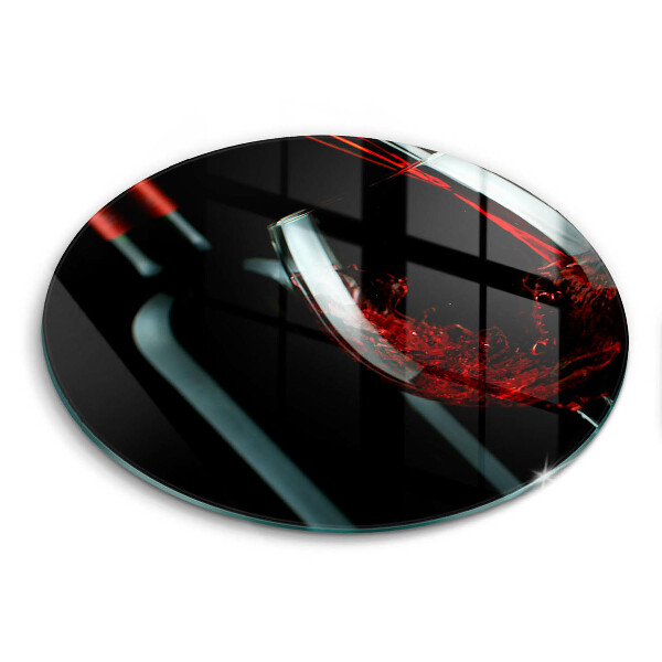 Skärbräda glas unik Vinflaska och glas