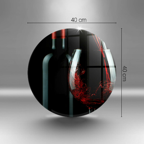 Skärbräda glas unik Vinflaska och glas