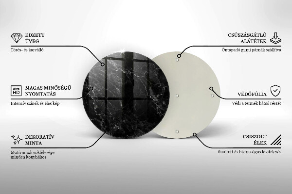 Skärbräda glas unik Elegant marmor