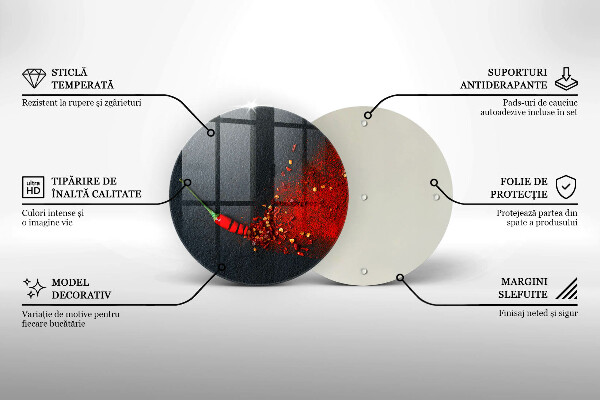 Skärbräda glas unik Chilipeppar