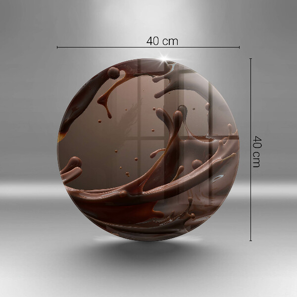 Skärbräda glas unik Flytande choklad