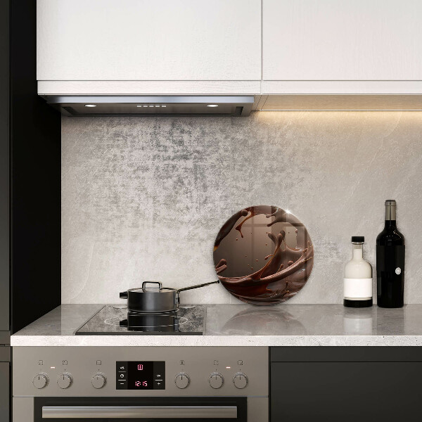 Skärbräda glas unik Flytande choklad