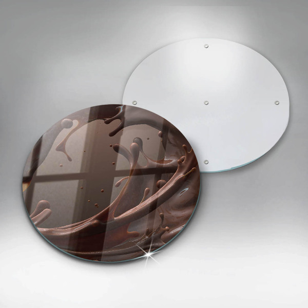 Skärbräda glas unik Flytande choklad