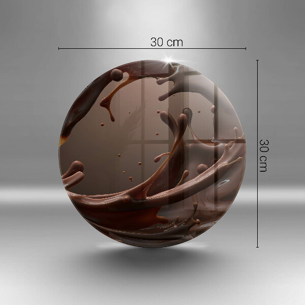 Skärbräda glas unik Flytande choklad