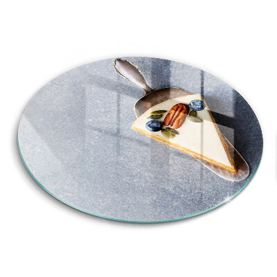 Skärbräda glas unik En bit tårta