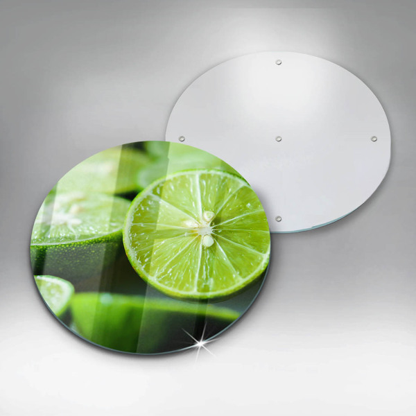 Skärbräda glas unik Lime citrus