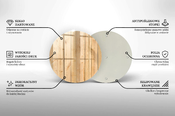 Skärbräda glas unik Ömtåliga träskivor