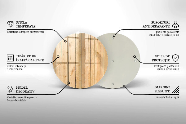 Skärbräda glas unik Ömtåliga träskivor