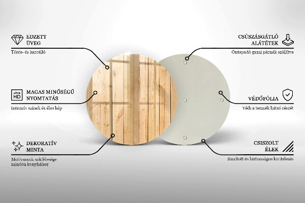 Skärbräda glas unik Ömtåliga träskivor