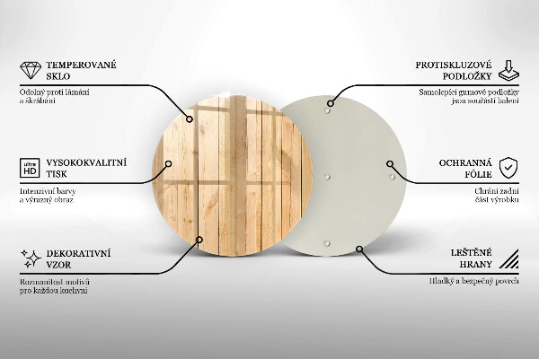 Skärbräda glas unik Ömtåliga träskivor