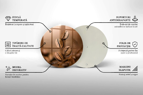 Skärbräda glas unik Kaffebönor