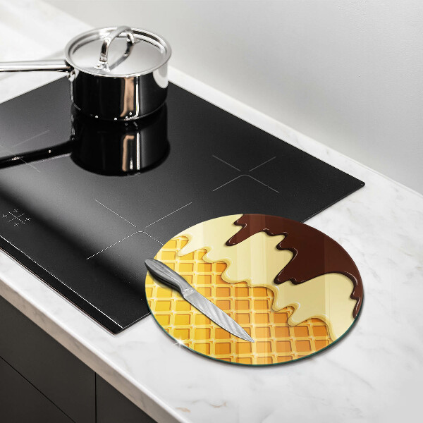 Skärbräda glas unik Glasstrut illustration