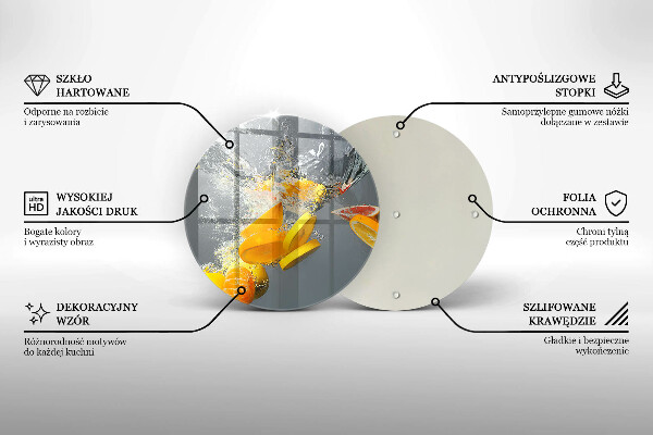 Skärbräda glas unik Citroner i vatten