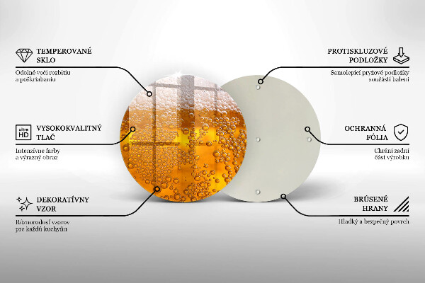 Skärbräda glas unik Drick ölskum
